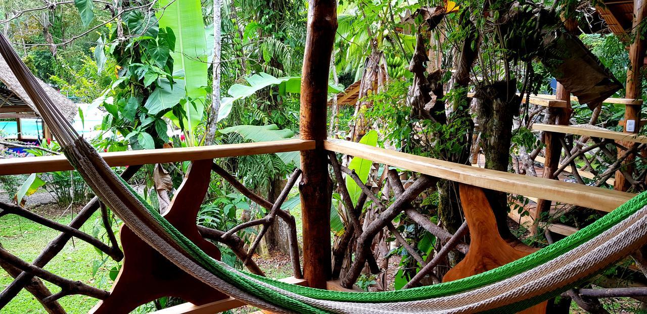 3 Bamboo Eco Lodge Cahuita Exteriör bild